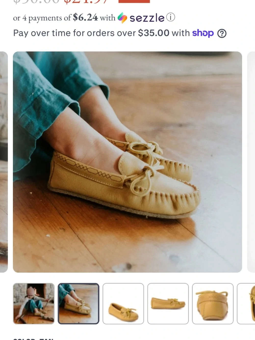 Manitobah Toddler size 7 Leather Moccasins